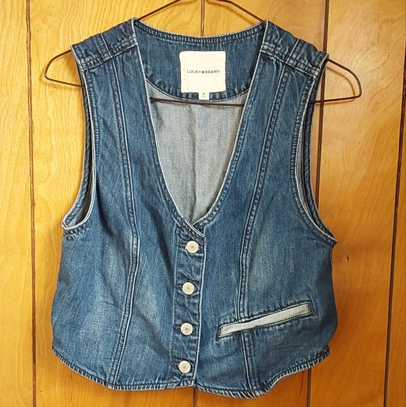 Lucky Brand Indigo Denim Vest - Picture 1 of 3
